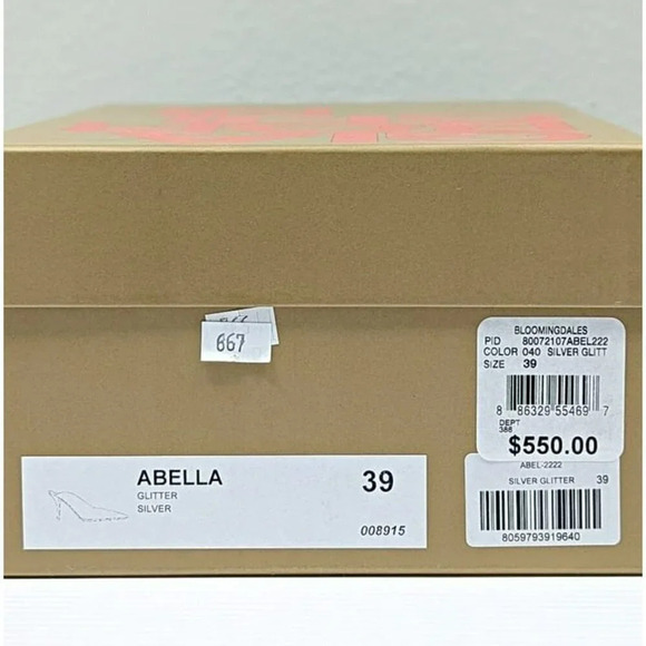 Gia Borghini Women's Abella Glitter Pointed Toe Heel Mules Size 39 (MSRP $550) - Picture 11 of 11